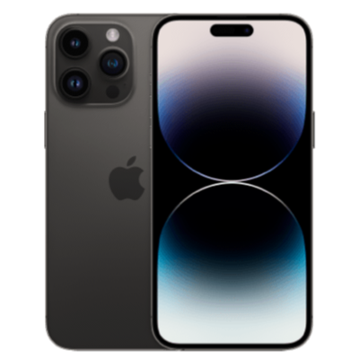 iPhone 14 Pro Schwarz Frontansicht 1